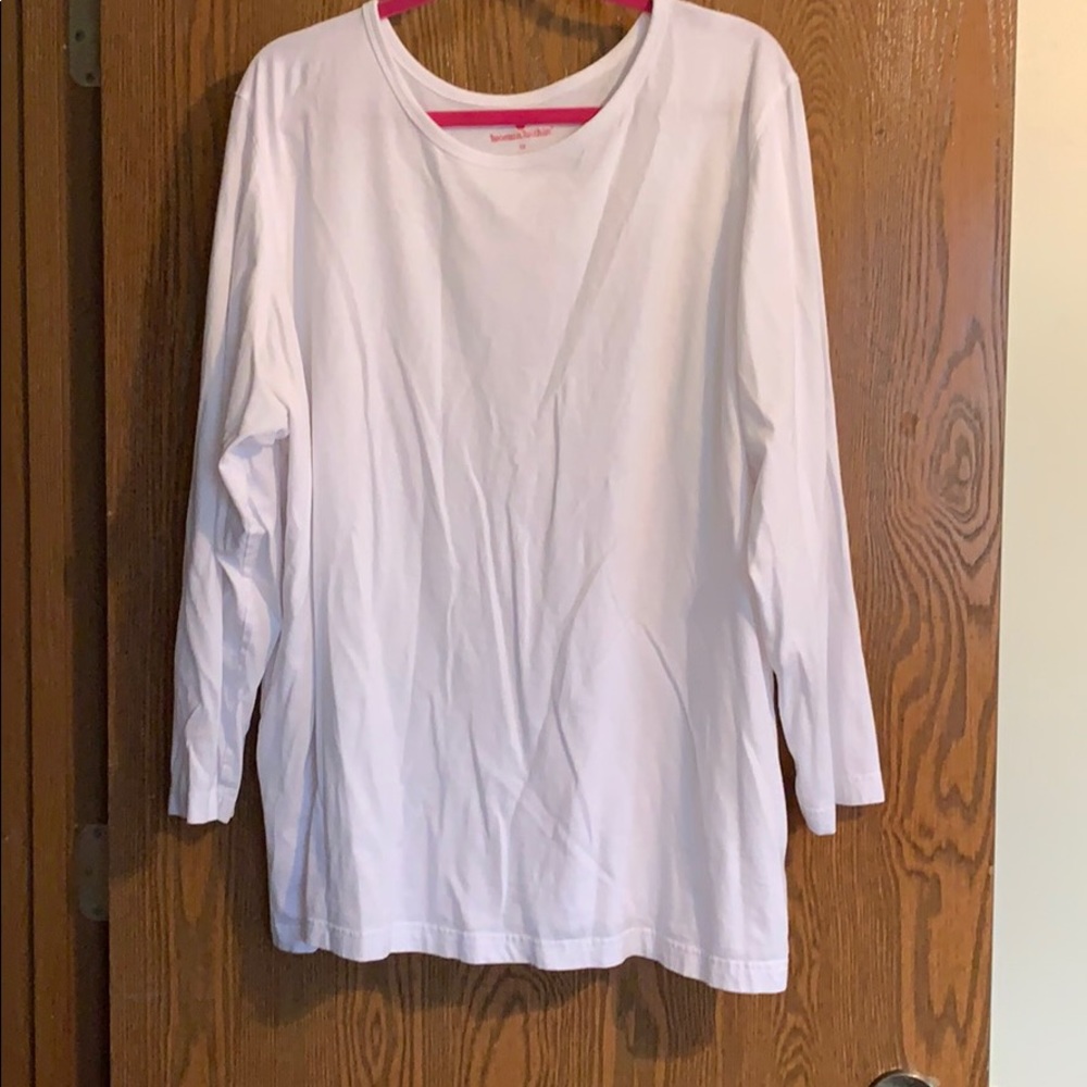 White long sleeve T-shirt size 3X